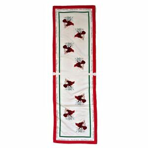 Womens Songbird Scarf Vintage 70s Retro Unique Eclectic Cardinal Chickadee